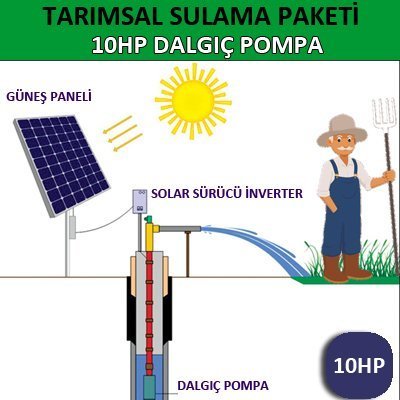 10HP DALGIÇ POMPA – TARIMSAL SULAMA SİSTEMİ