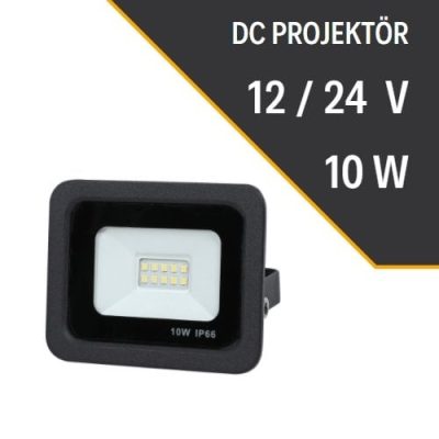 10W DC PROJEKTÖR 12V/24V