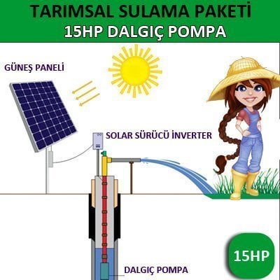 15HP DALGIÇ POMPA – TARIMSAL SULAMA SİSTEMİ