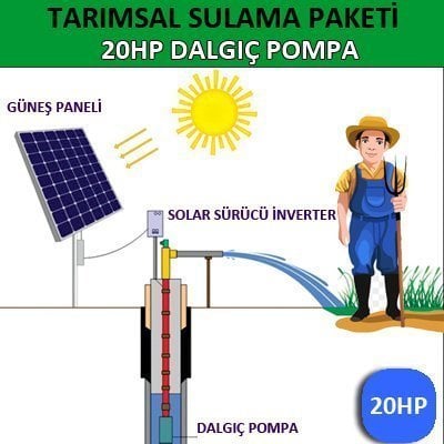 20HP DALGIÇ POMPA – TARIMSAL SULAMA SİSTEMİ