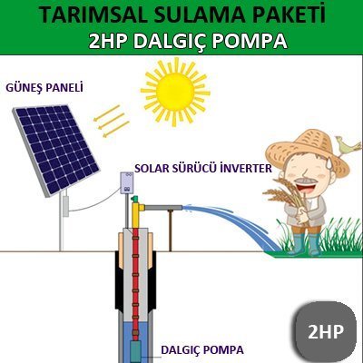 2HP DALGIÇ POMPA – TARIMSAL SULAMA SİSTEMİ