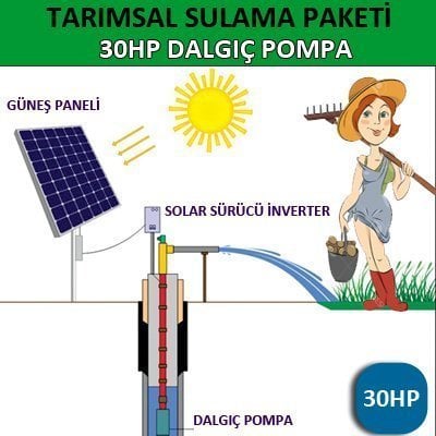 30HP DALGIÇ POMPA – TARIMSAL SULAMA SİSTEMİ