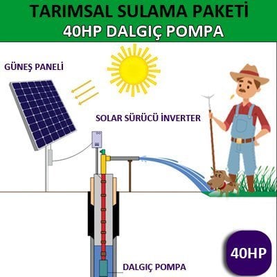 40HP DALGIÇ POMPA – TARIMSAL SULAMA SİSTEMİ