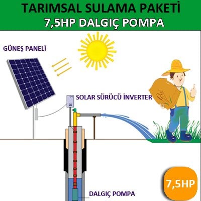 7,5HP DALGIÇ POMPA – TARIMSAL SULAMA SİSTEMİ