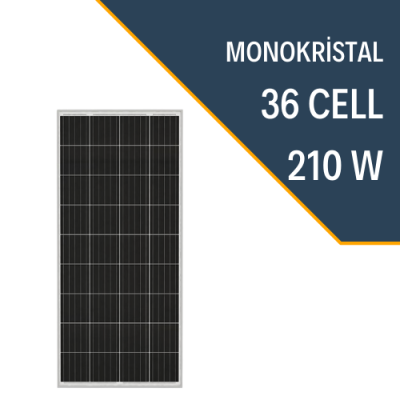 210W MONOKRİSTAL GÜNEŞ PANELİ