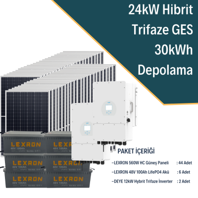 24KW TRİFAZE HİBRİT SİSTEM 2